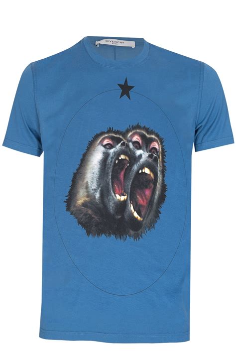 givenchy t shirt monkey blue